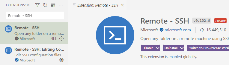 Remote - SSH